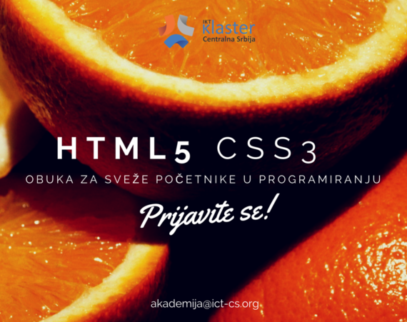 Obuka za početnike u programiranju - HTML5 / CSS3